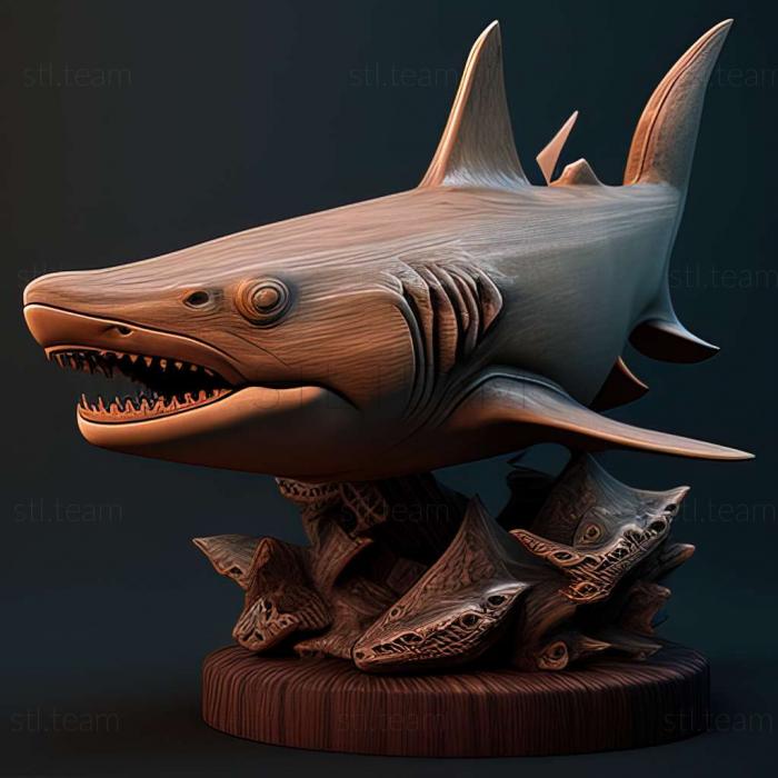 3D model Carcharhinus sealei (STL)